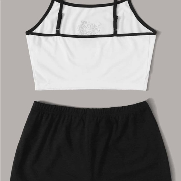 Dragon Cami Top & Tie Front Short Set - Picture 2 of 6